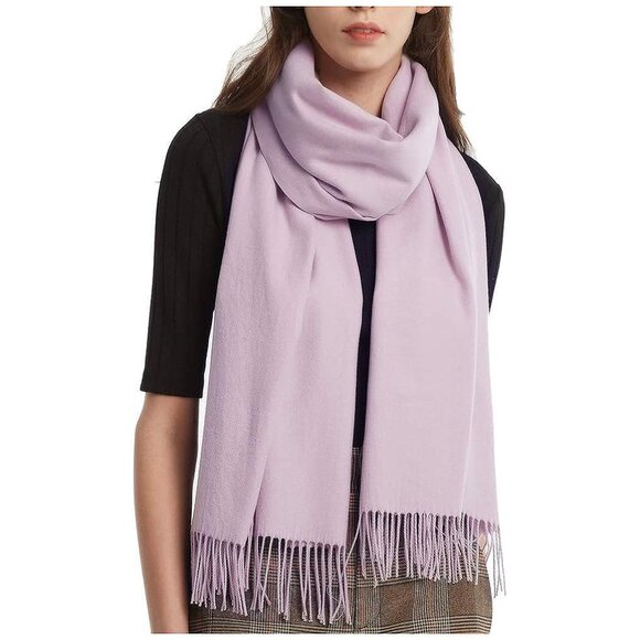 Accessories - Pashmina Shawl Wraps Cashmere Feel Warm 23-light Lavender
